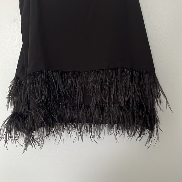 Lord & Taylor’s, Design Lab, Feather trim tank, lined - Picture 2 of 9